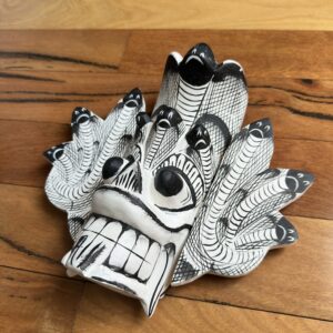 Black & White Naga Raksha Cobra Mask – 10 Inch