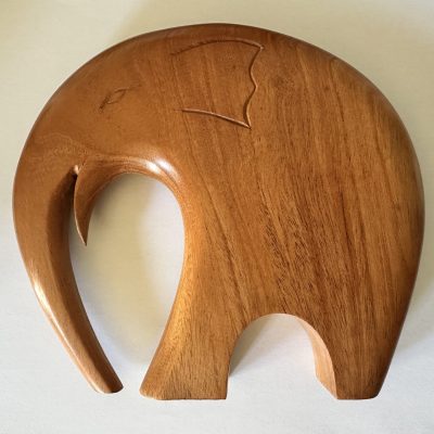 Modern Wooden Biscuit Elephant
