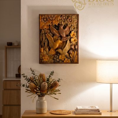 BISO Heritage Series: “Triple Bird Harmony” Wood Relief